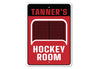 Custom Hockey Room Sign