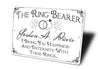 The Ring Bearer Sign