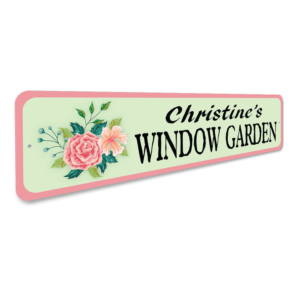 Custom Window Garden Sign
