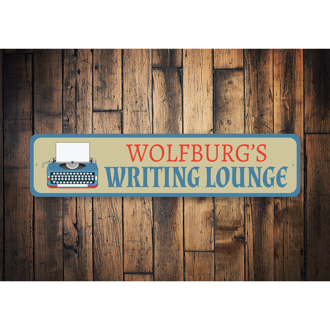 Writing Lounge Sign Sign