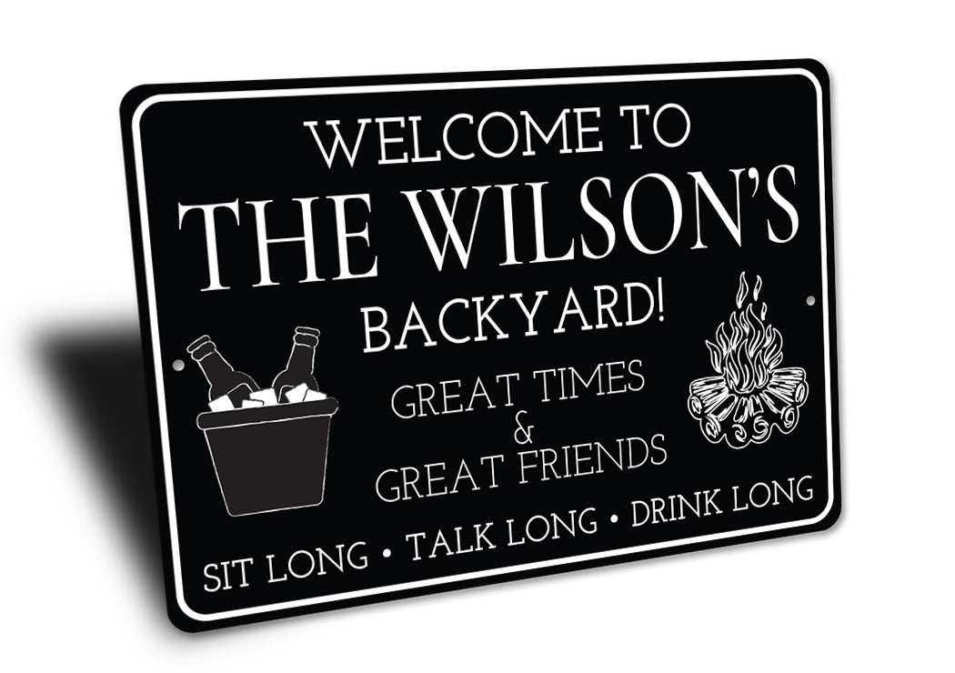 Custom Backyard Grill Sign Sign
