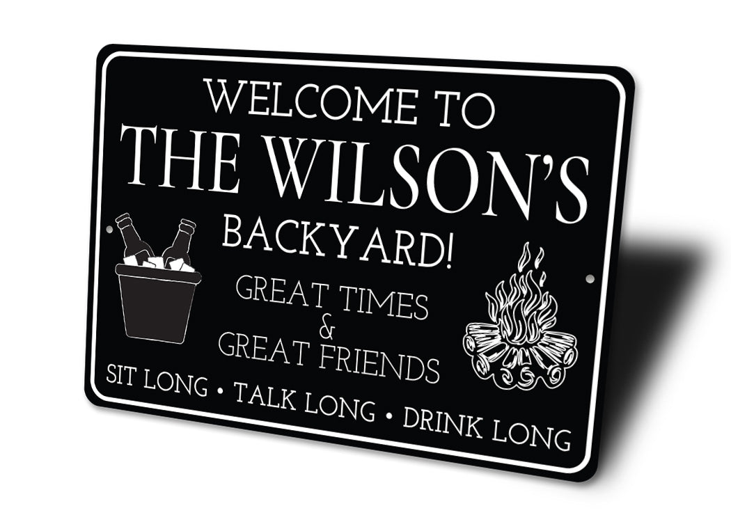 Custom Backyard Grill Sign Sign