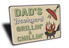 Backyard Grillin And Chillin Sign