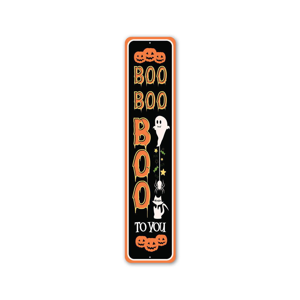 Boo Boo Happy Halloween Sign