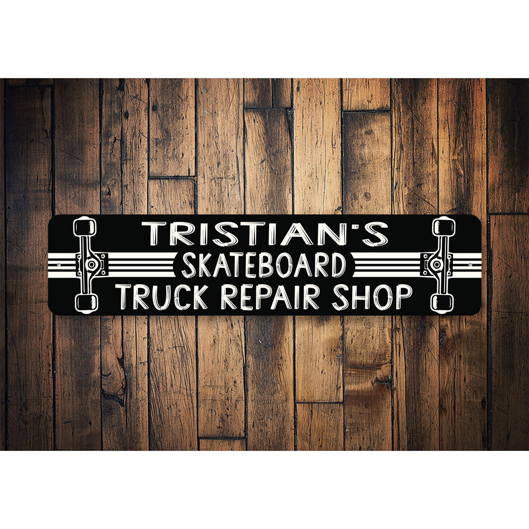 Skateboard Repair Shop Sign