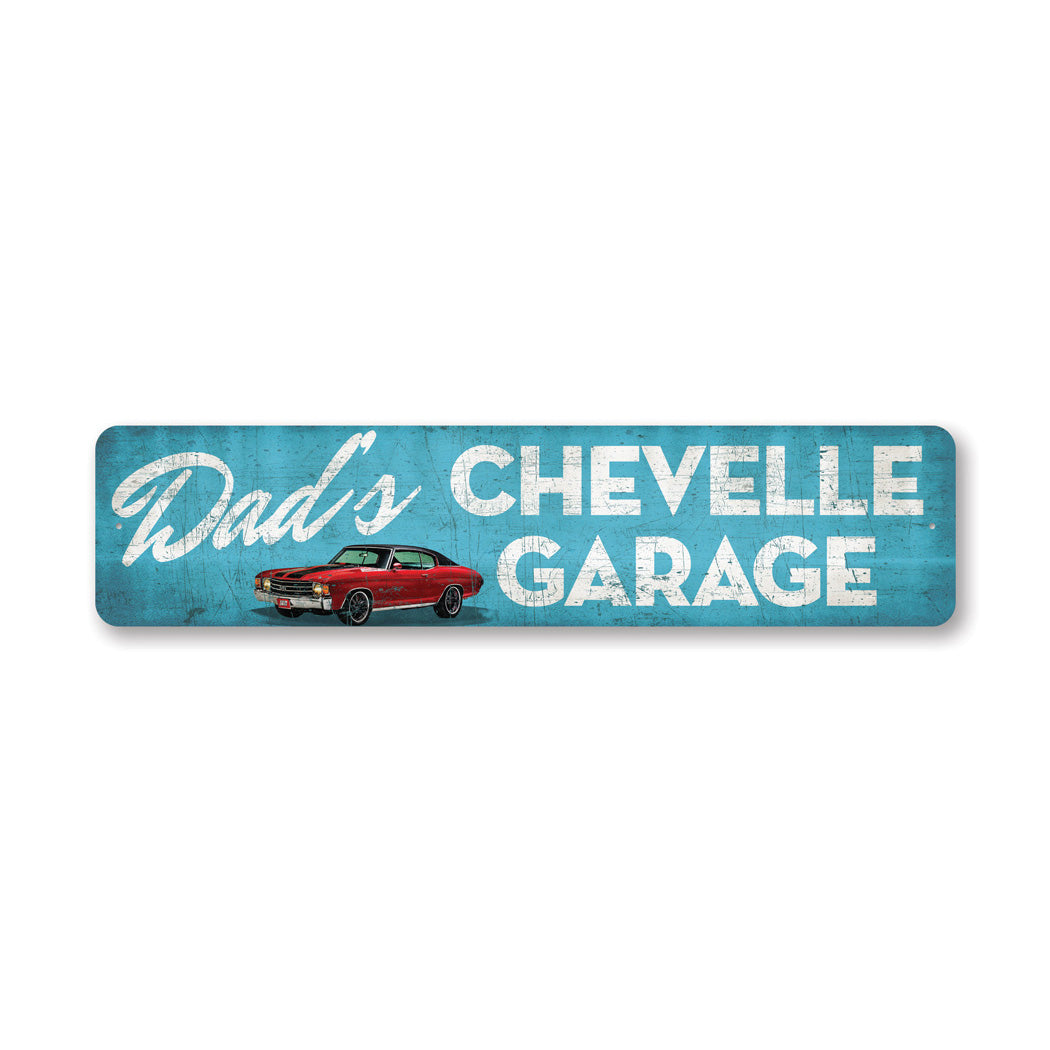 Custom Chevelle Garage Rusty Sign