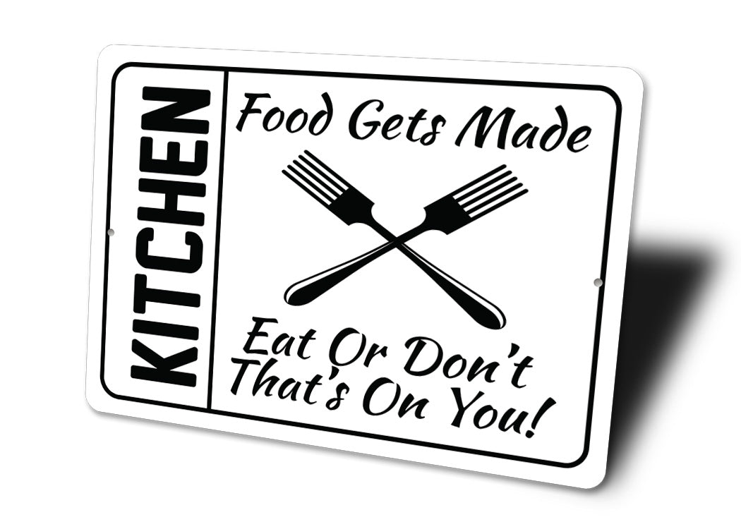 Funny Kitchen Food Sign Sign – Lizton Sign Shop