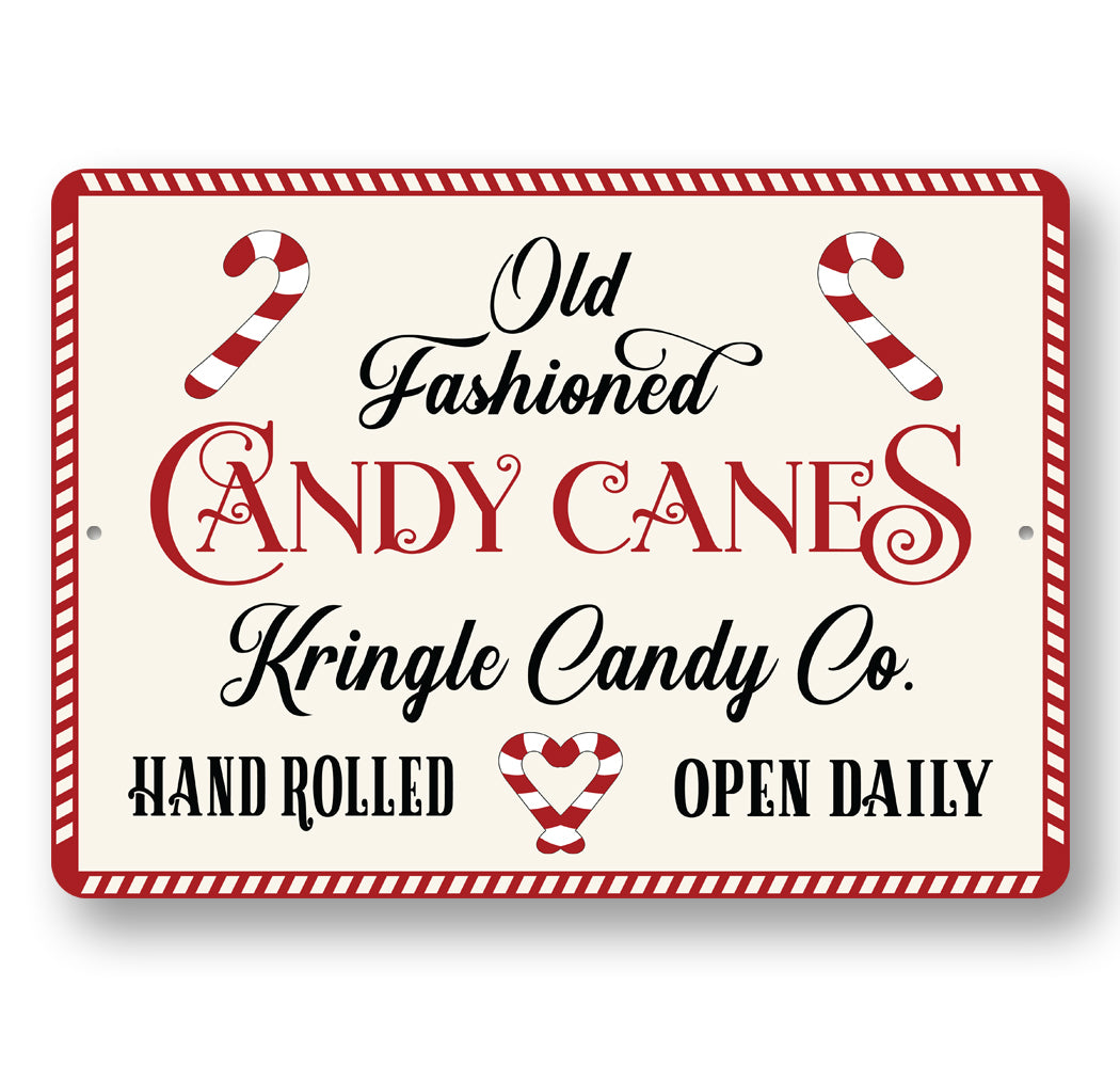 Old Fashion Candy Cane Sign