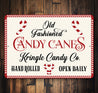 Old Fashion Candy Cane Sign