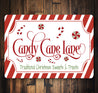 Candy Cane Lane Sign