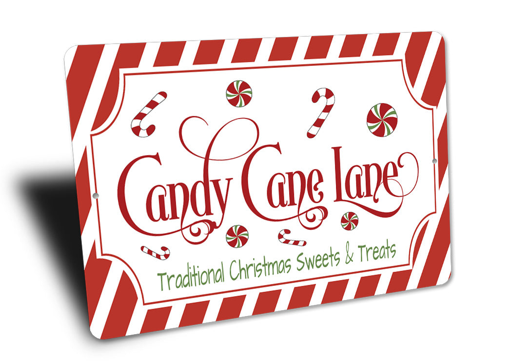 Candy Cane Lane Sign