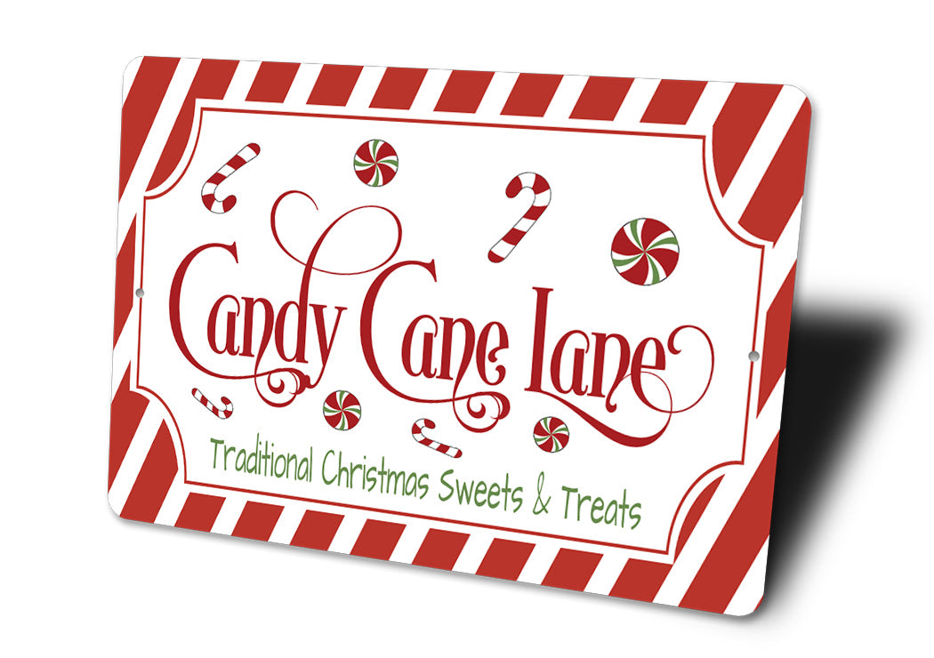 Candy Cane Lane Sign