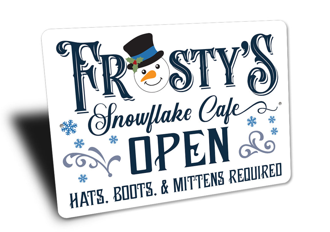 Frostys Snowflake Cafe Sign