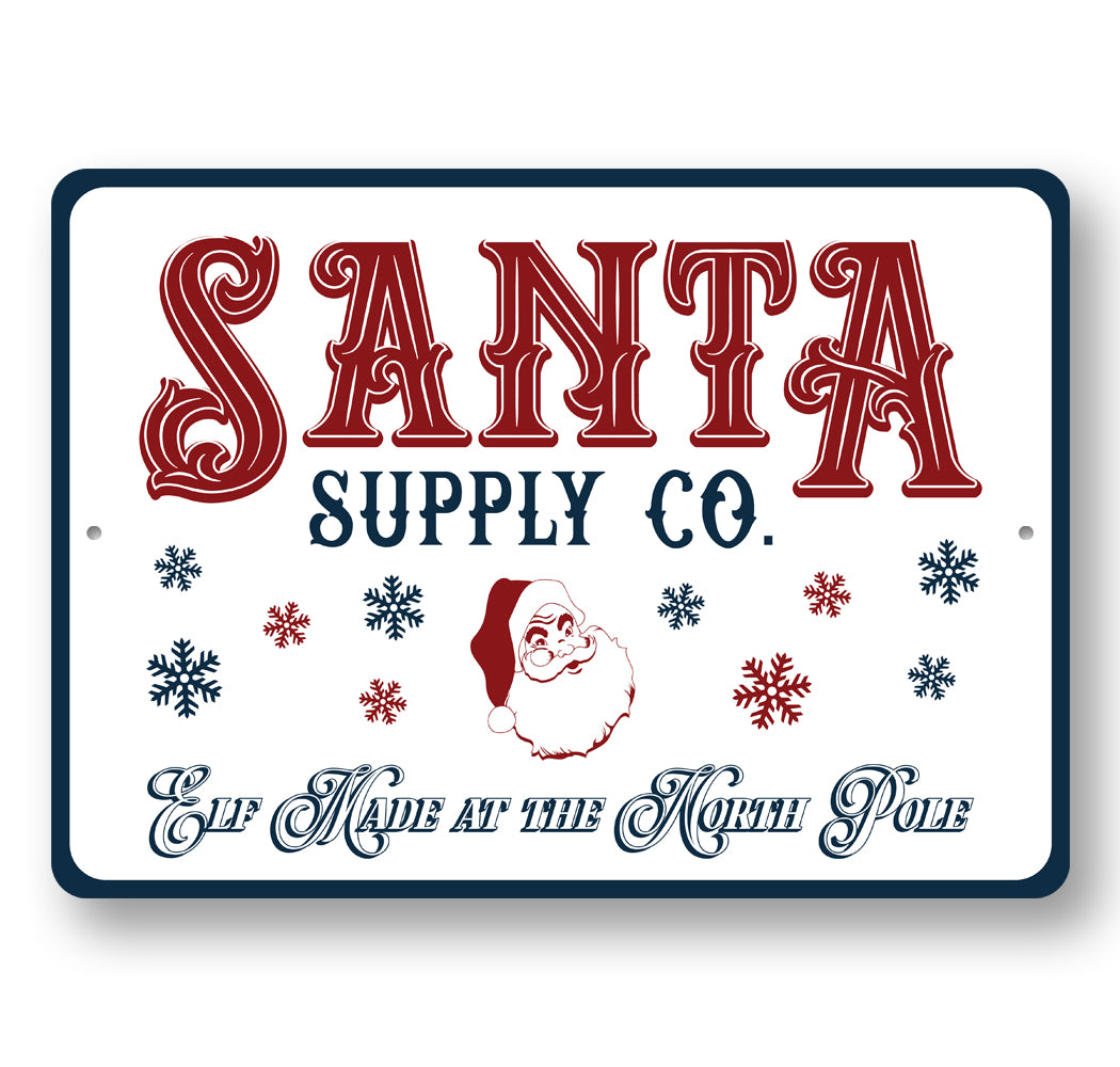 Santas Supply Co Sign