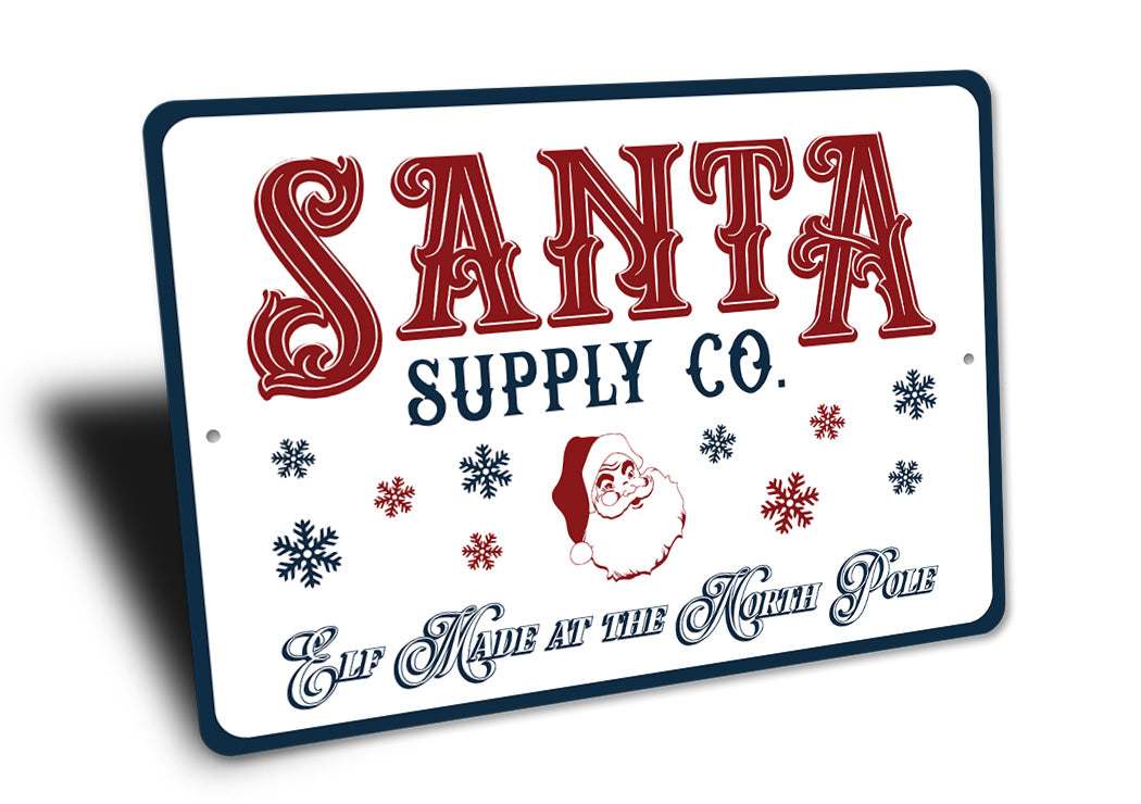 Santas Supply Co Sign