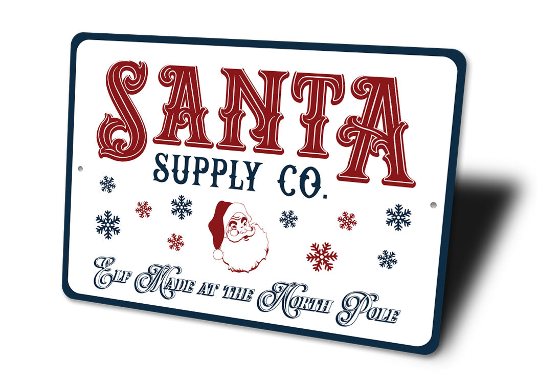 Santas Supply Co Sign