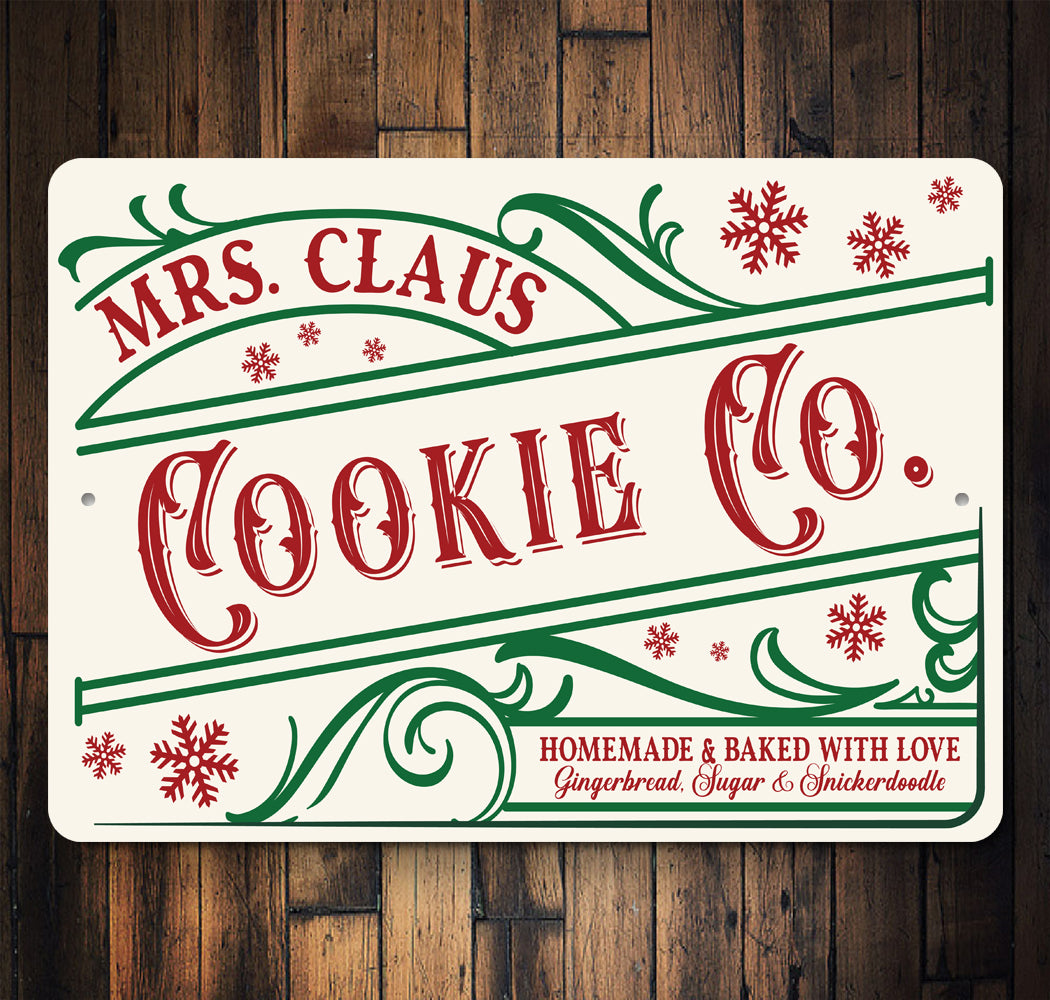 Mrs Claus Cookie Co Sign