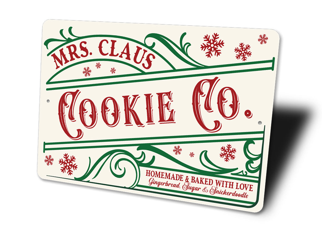 Mrs Claus Cookie Co Sign