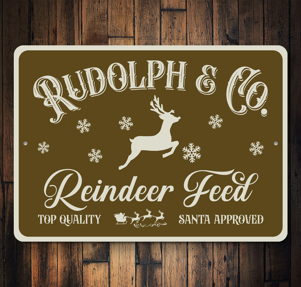 Reindeer Feeding Sign