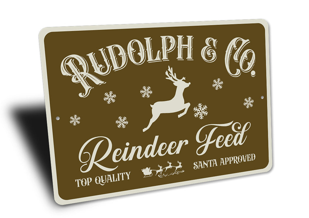 Reindeer Feeding Sign