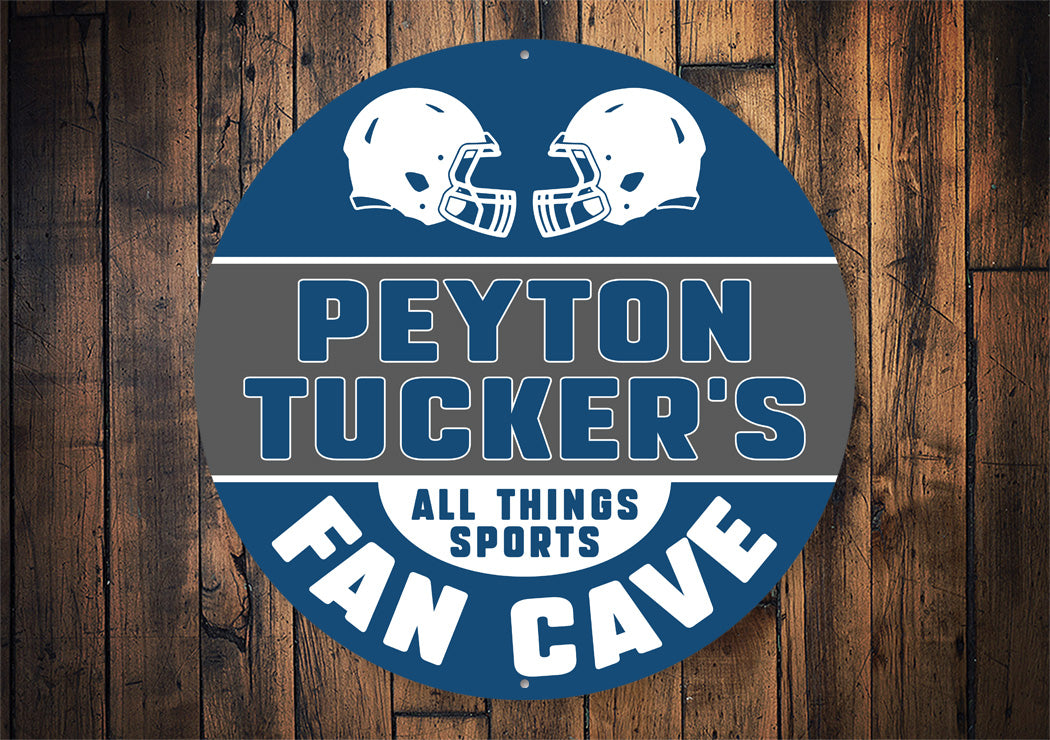 Football Fan Cave Sign