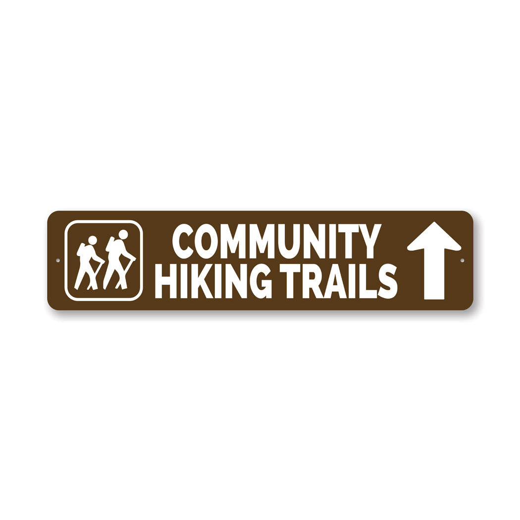 Community Hiking Trails Sign