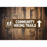 Community Hiking Trails Sign