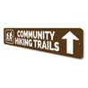 Community Hiking Trails Sign