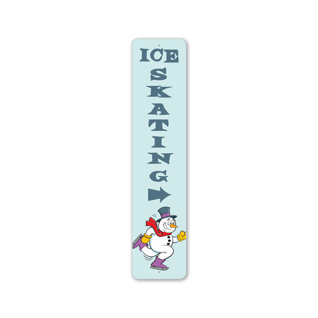 Ice Skating Arrow Sign
