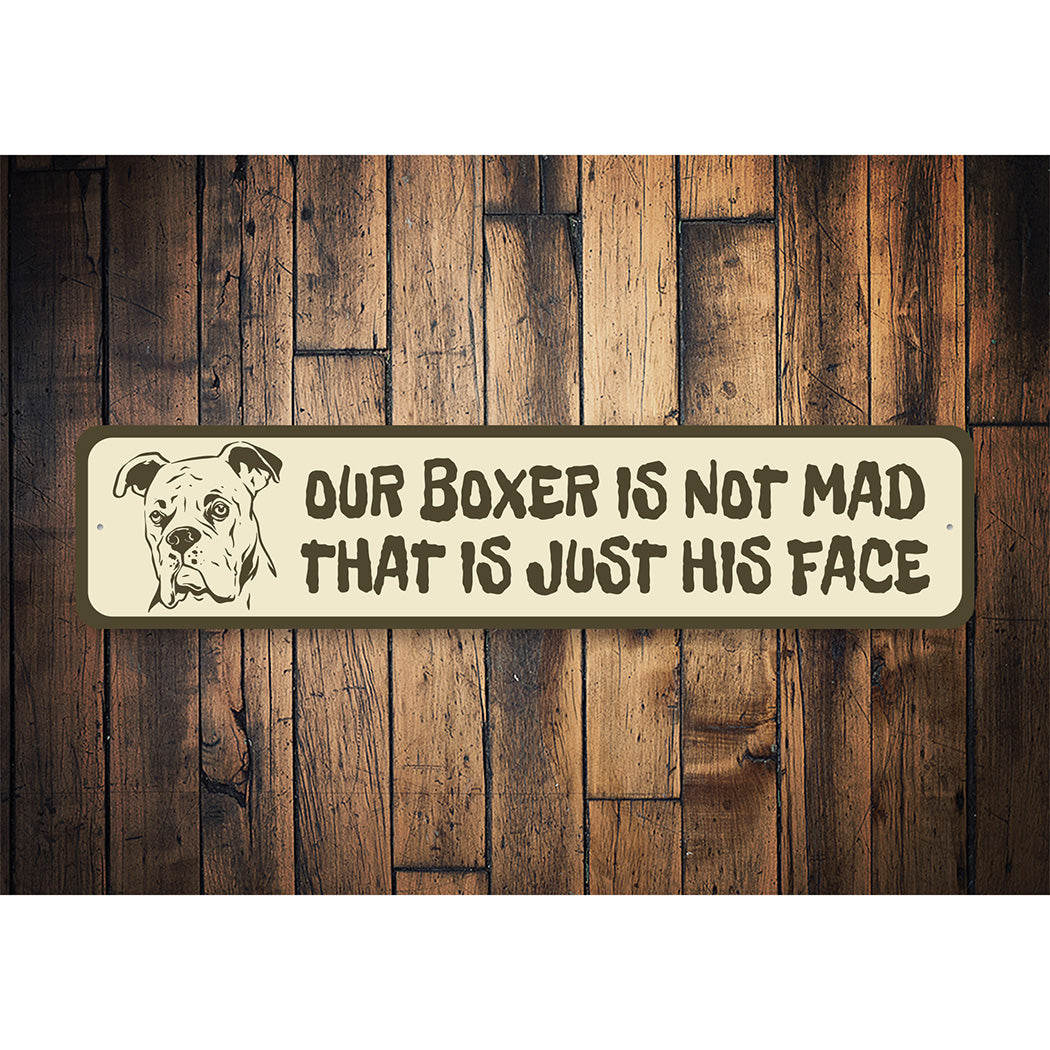 Funny Boxer Porch Sign