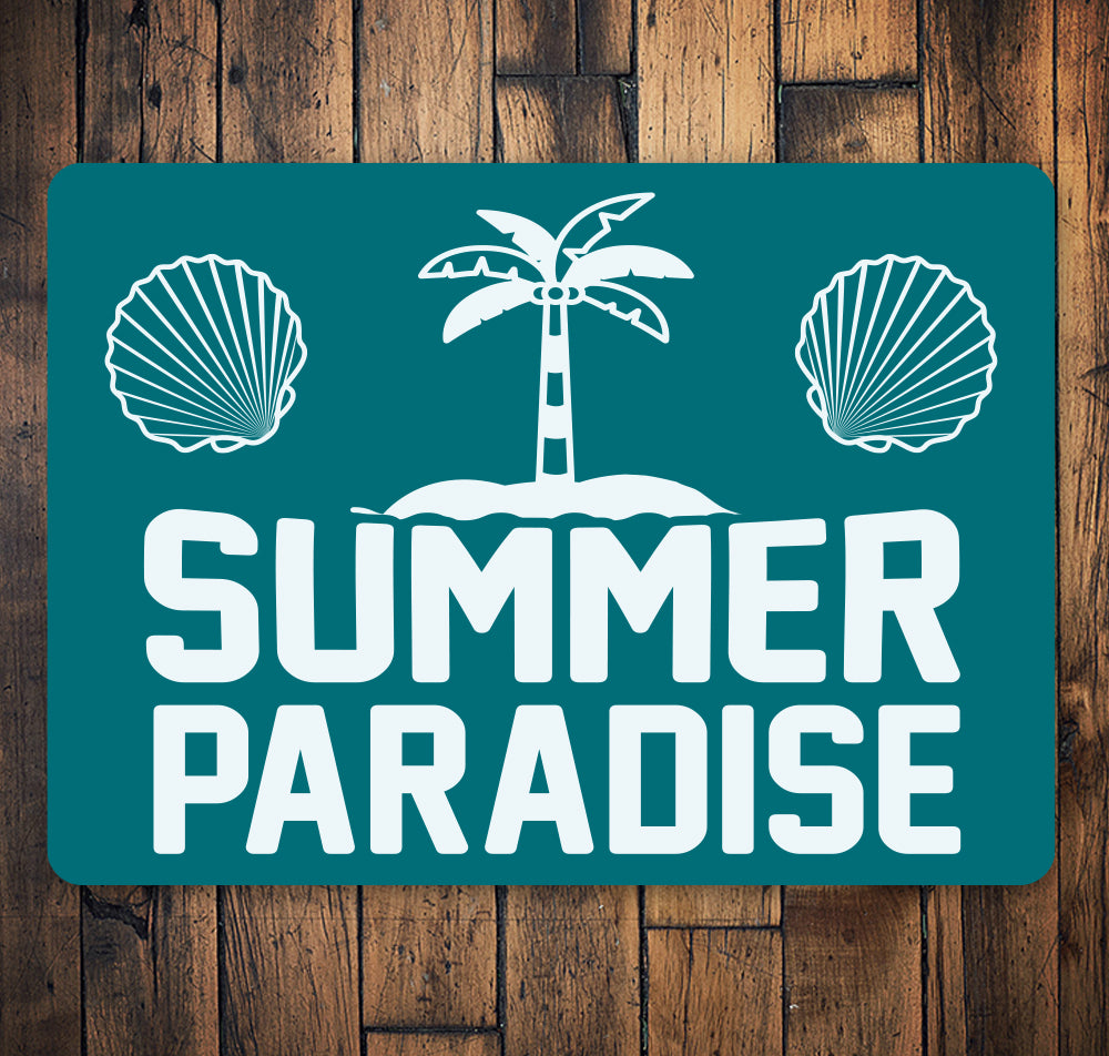 Summer Paradise Place Sign