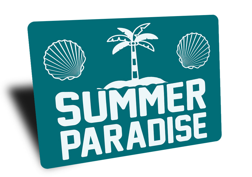Summer Paradise Place Sign