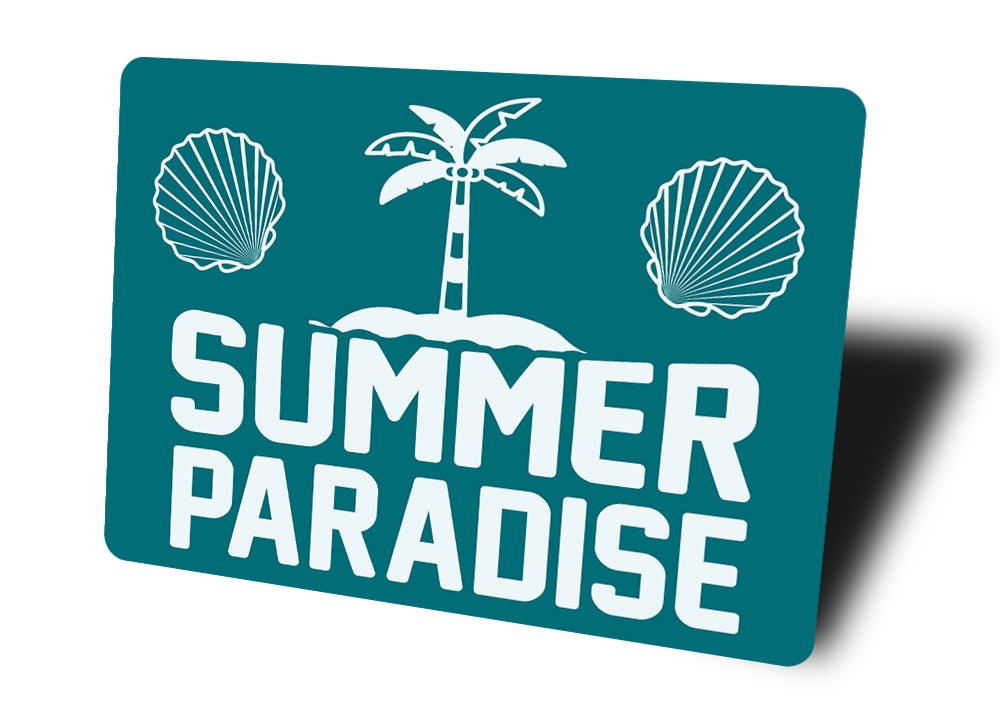 Summer Paradise Place Sign