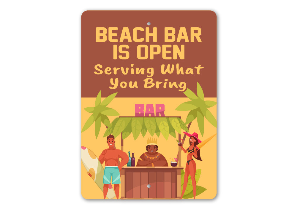 Beach Bar Open Sign