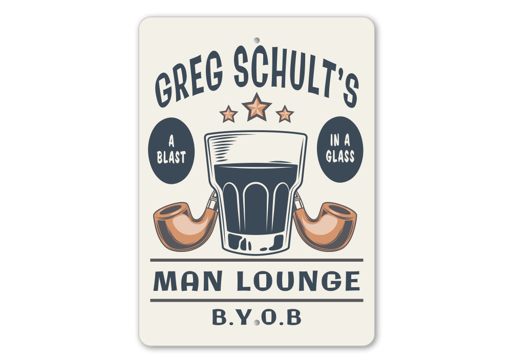 Custom Man Lounge Sign