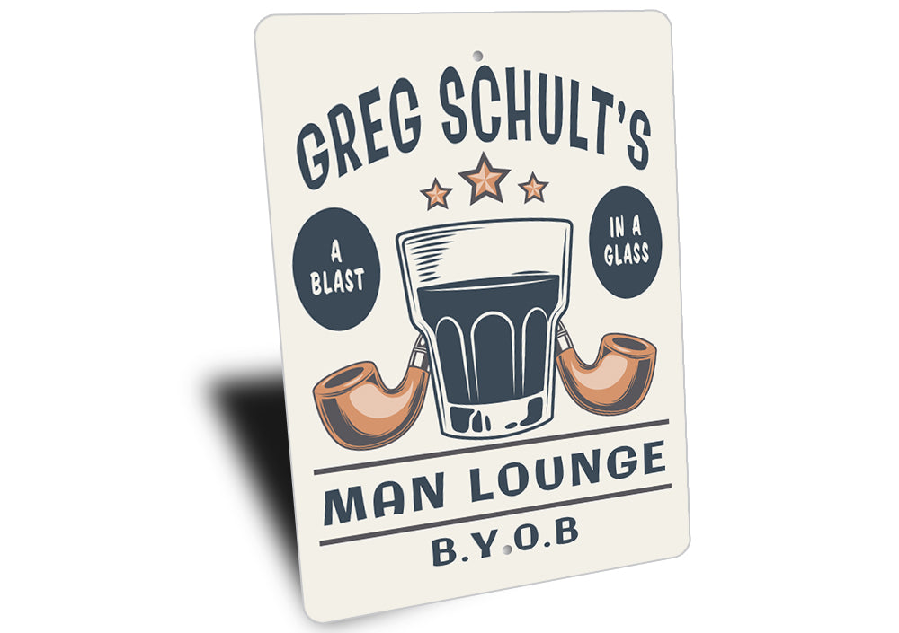 Custom Man Lounge Sign