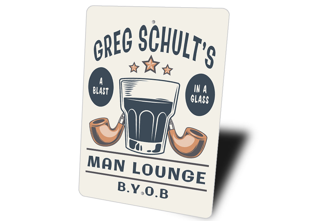 Custom Man Lounge Sign