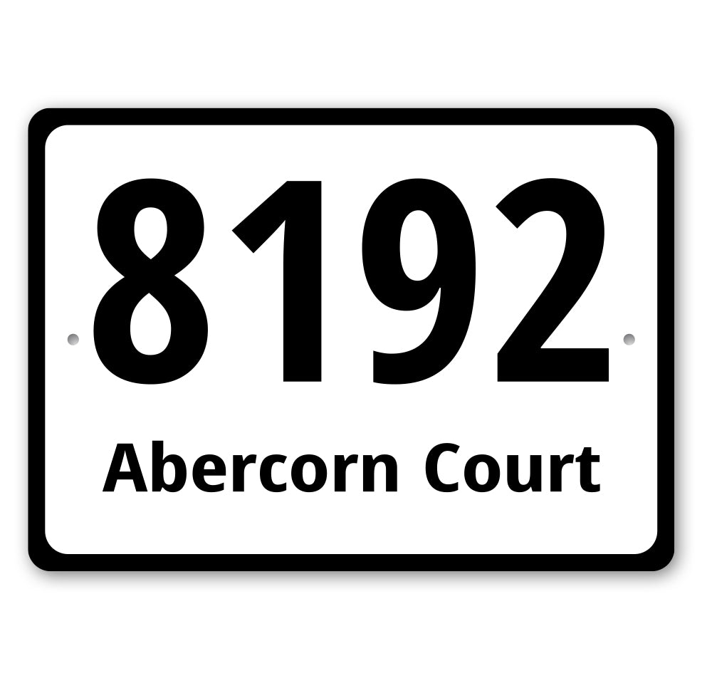 House Number Sign