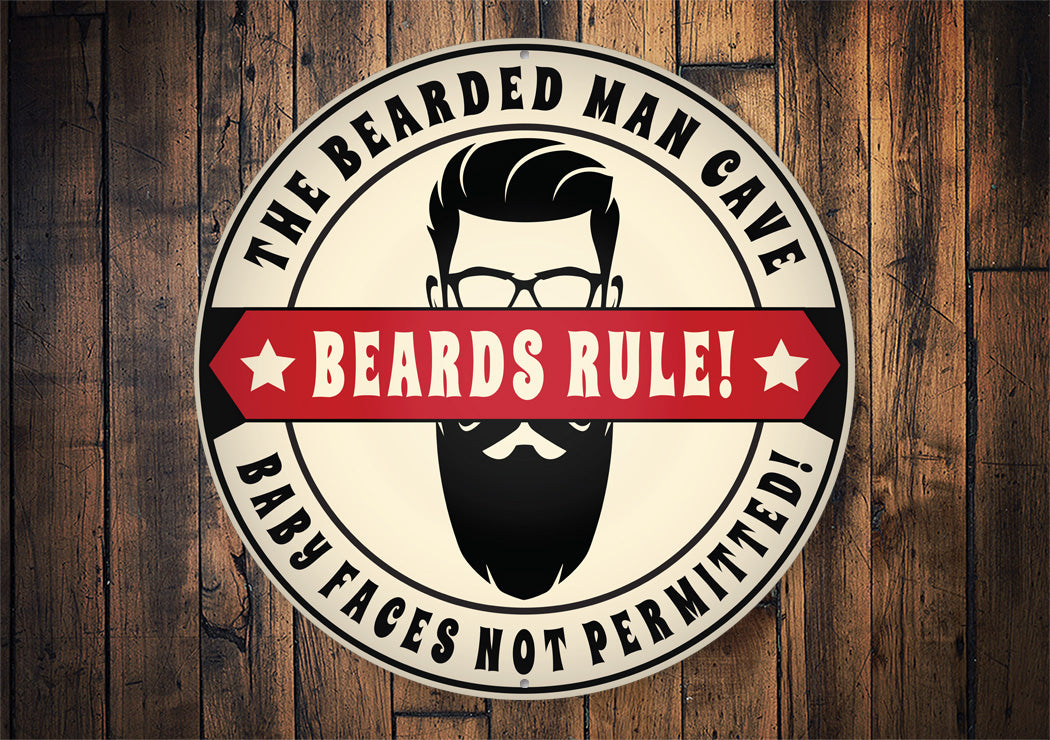 The Bearded Man Cave Sign