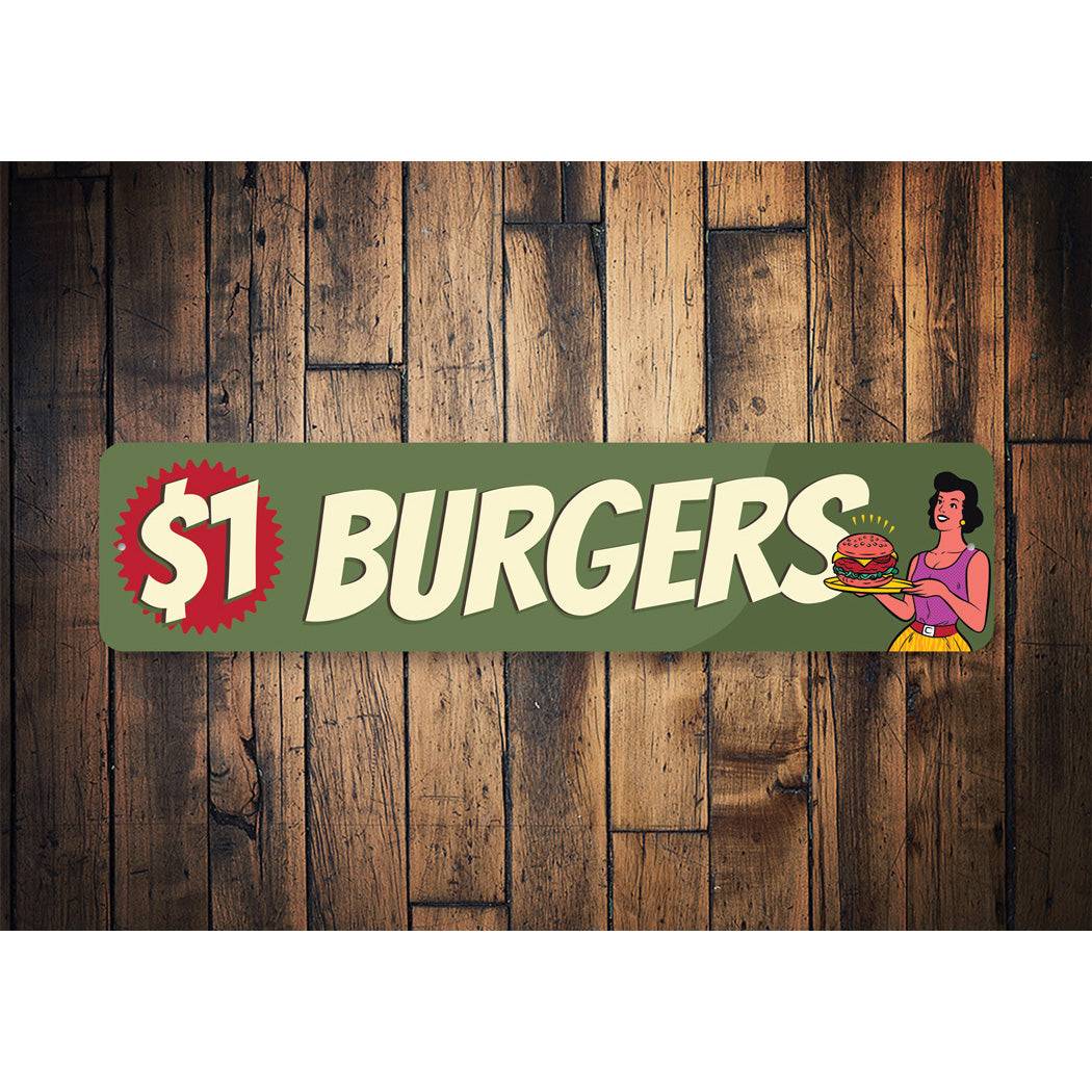 $1 Burgers Sign