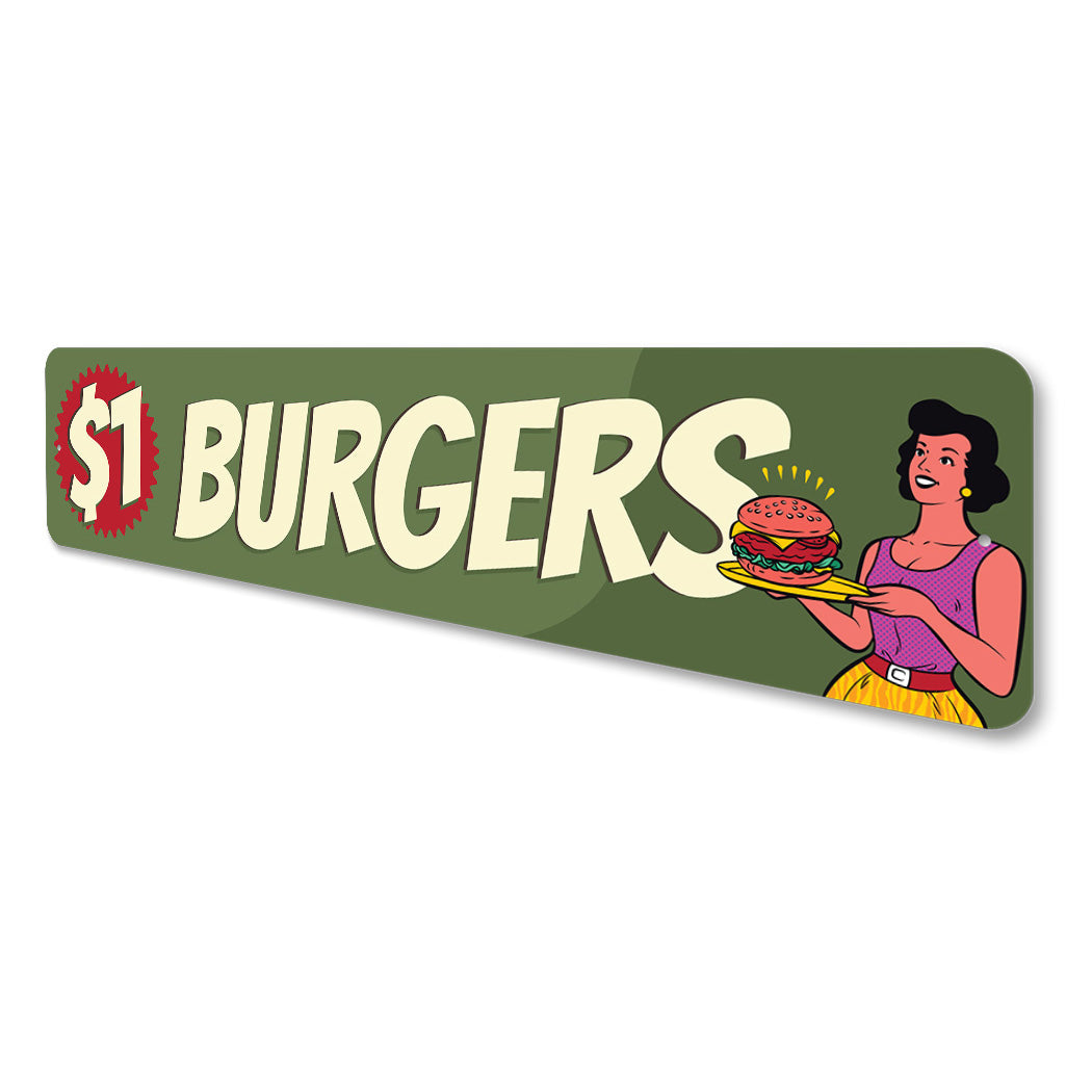 $1 Burgers Sign