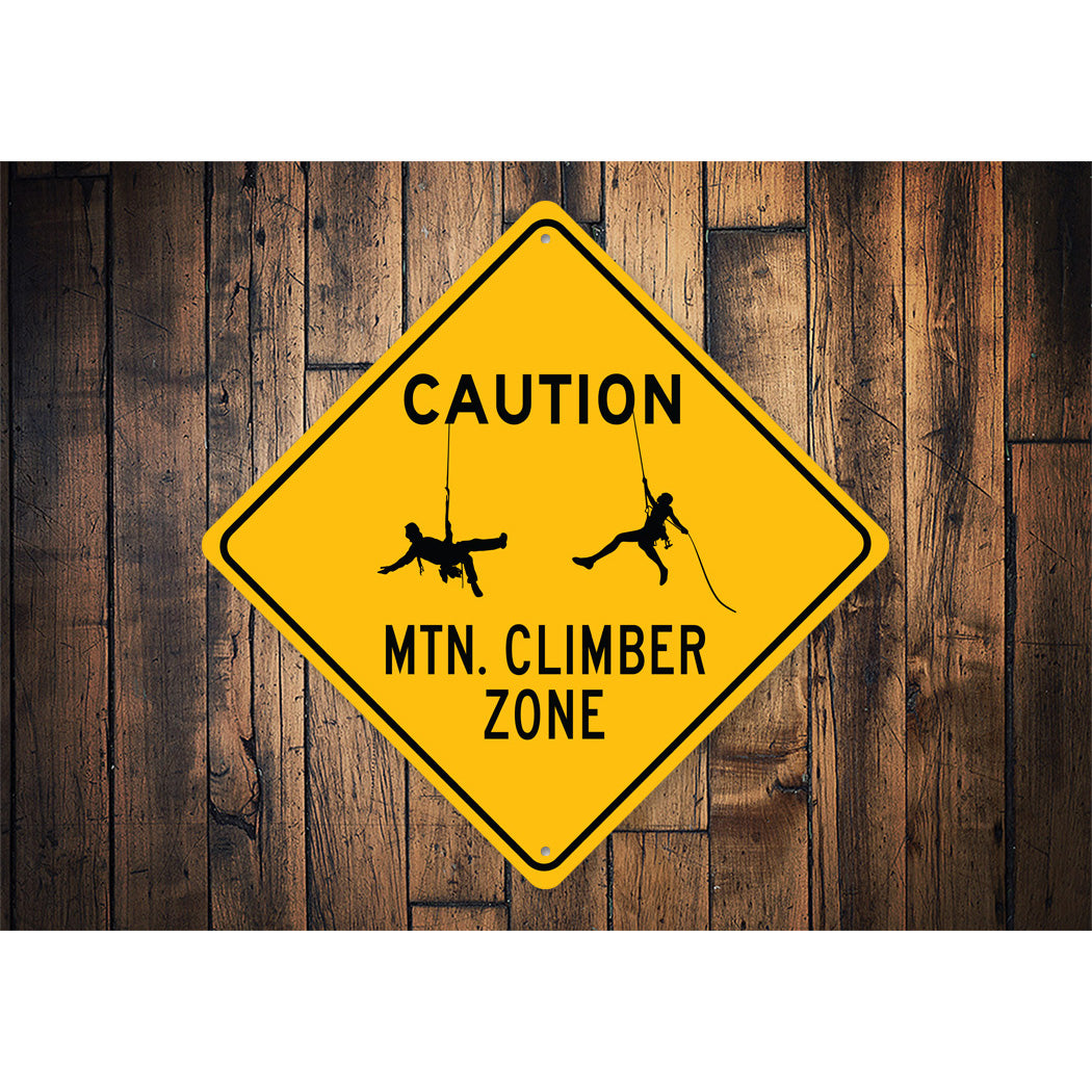 Mtn. Climber Zone Sign