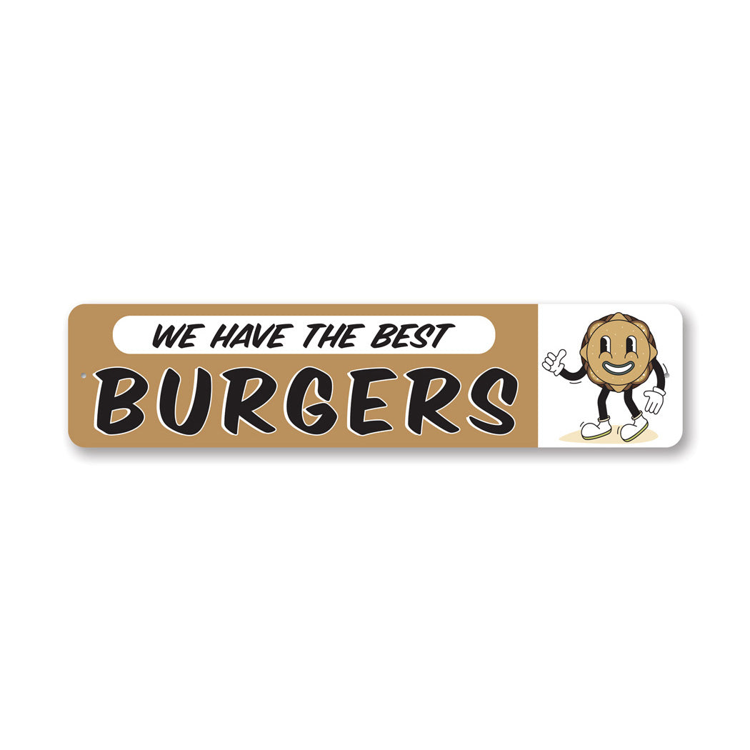 Retro Burger Grill Sign