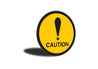 Caution Yellow Circle Sign