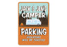 Custom Camper Parking Sign