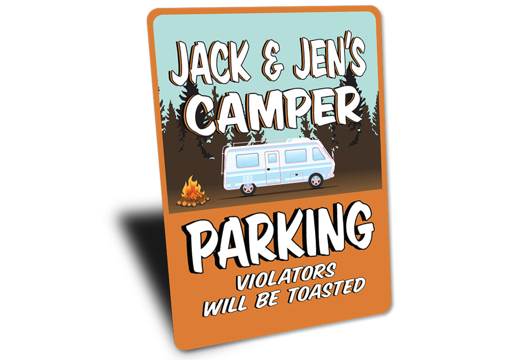 Custom Camper Parking Sign