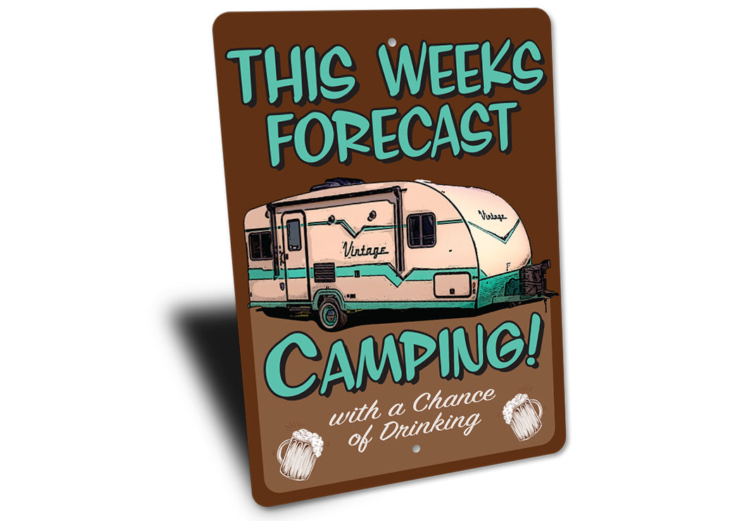 Camping Forecast Sign