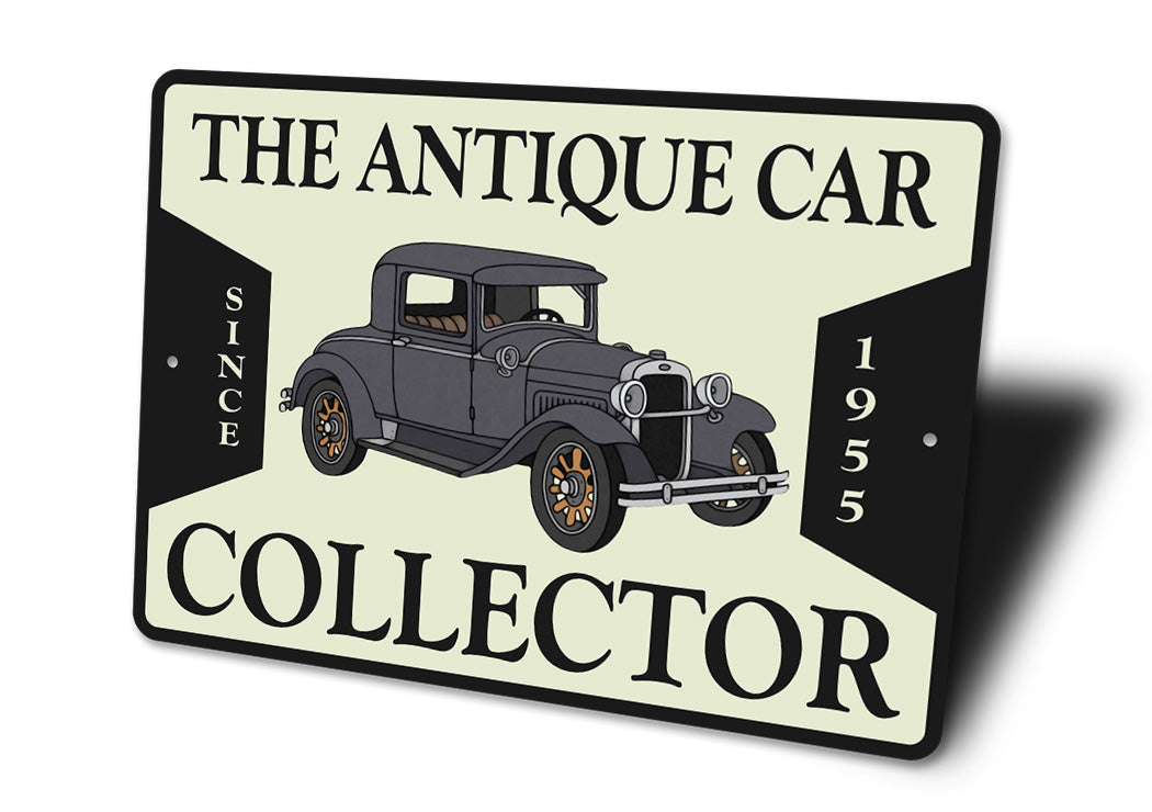 Vintage Car Collector Sign