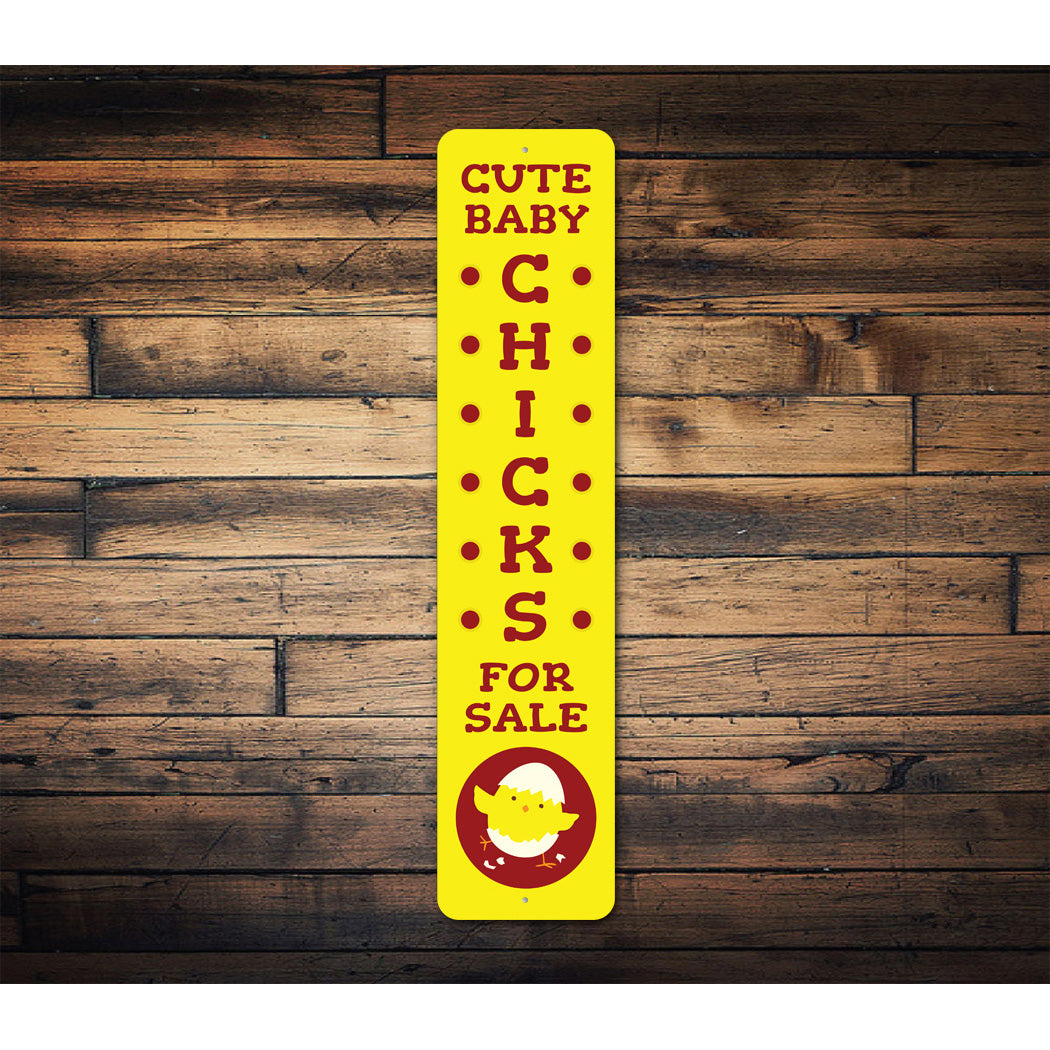 Cute Baby Chicks For Sale Sign