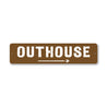 Outhouse Direction Sign